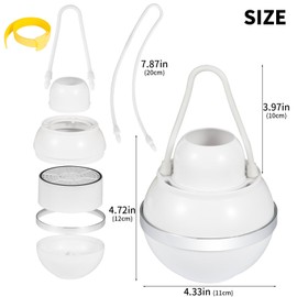 Bath Filter for Tub – 8-Stage Hotel Grade Filtration Water Filter for Softer Skin & Hair, BPA Free, 2,500 Gallons, Easy to Install (White)