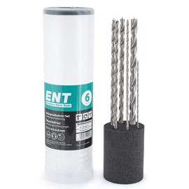 ENT 09246 6-Piece Wood Drill Bit Set HSS-G Diameter 2-8 mm Usable Length 100/135 mm Total Length 150/200 mm
