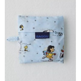 BAGGU X Peanuts Standard Printed Reusable Tote Bag Winter Scene New