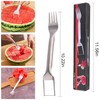 2 PCS Watermelon Cutter, Watermelon Slicer, 2-in-1 Watermelon Fork Slicer