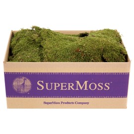 SuperMoss (21588) Sheet Moss Preserved, Natural, 5 Pounds (20-24 sq. ft.)