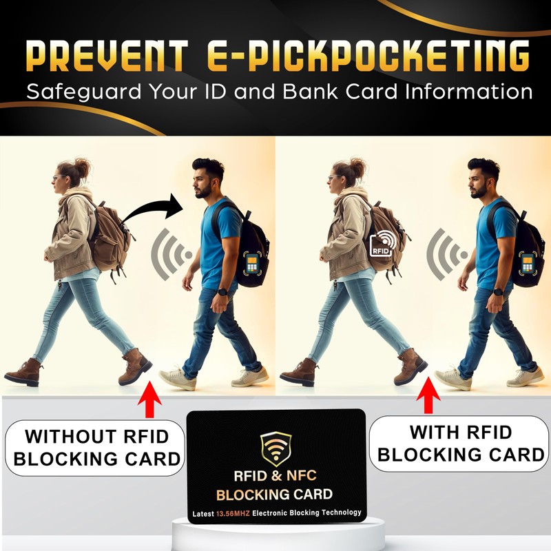 SaiTech IT 5 Pack RFID Blocking Card, One Card Protects
