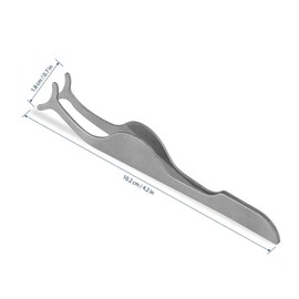 False Eyelshes Applicator Tool Remover Clip Eyelash Extension Tweezer Nipper Stainless Steel (Pink)