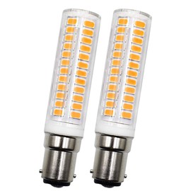 B15d LED Dimmable 7 W Replacement for Osram Halolux Ceram 75 W B15D Halogen Bulb, Warm White 3000 K, 700 LM, Double Contact, AC 220 V, Bayonet Cap LED B15d Warm White, Set of 2