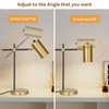 Folux Modern Industrial Working Table Lamp, Minimalist Desk Lamp, Gold