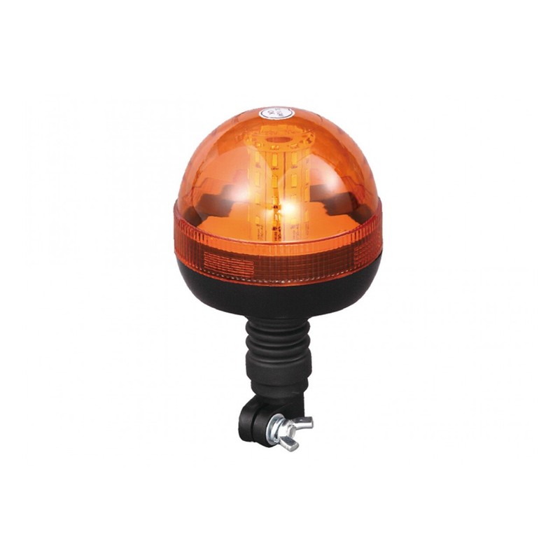 Maypole 12/24V 40x3W LED Amber Flashing Warning Beacon Flexi DIN