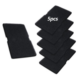 Pack of 5 Dryer Filters, 245 x 155 x 10 mm Sponge Filter Mat, 2964840100 Replacement Part Compatible with Beko Grundig Blomberg ElektraBregenz, Lint Filter for Tumble Dryers, Heat Pump Dryers