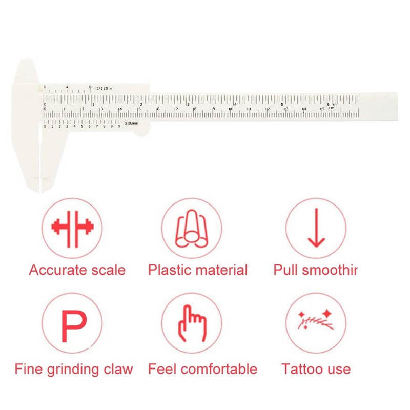 Symmetrical Eyebrow Ruler, Eyebrow Balance Ruler, 7.8 x 2.7 inch