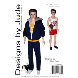in The Game Doll Clothes Sewing Pattern for Silstone Ken Dolls