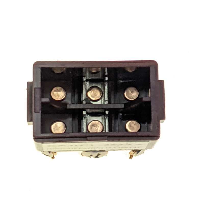 IndusTec DPDT 20A 12V 24V (On)/Off/(On) 6 Screw 3 Position