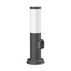 ledscom.de Poru Bollard Light with Socket for Outdoor Use, Anthracite,