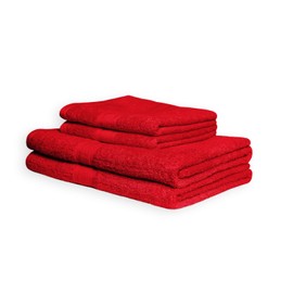 EXKLUSIV HEIMTEXTIL Terry Hand Towels Bath Towel 100 x 150 cm Red 500 g
