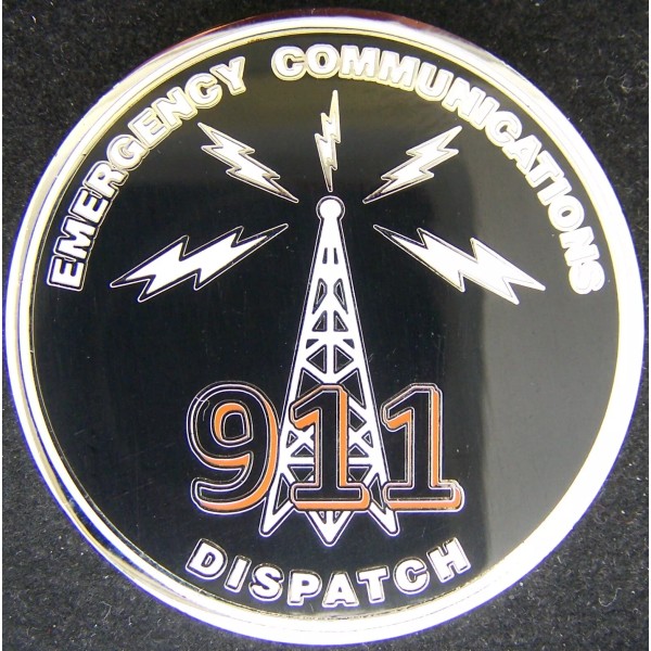 911 Dispatch Emergency Communications Challenge Coin