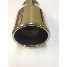 D&D UNIVERSAL FIT 3 3/4"" ROUND STAINLESS STEEL EXHAUST TAIL MUFFLER TIP PIPE  MT-A3