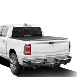XTWEEX Soft Roll Up Truck Bed Tonneau Cover Fits 2009-2026 Dodge Ram 1500(Classic Body & New Body) 5.7 FT (67") Bed, Black w/o RamBox