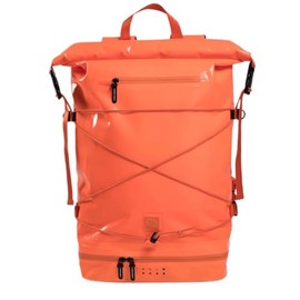 IAMRUNBOX - Spin Bag, Durable Travel Waterproof Backpack for Men and Women, Carry On Bag for Sports, Work, and Travel with Laptop Sleeve, Shoe Compartment, and Tactical Features, 30 Liter, Orange