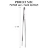 12-inch Stainless Steel Culinary Tweezers with Precision Serrated Tips -