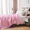 YASMENG Pink Cooling Satin Throw Blanket 60 x 80 inches