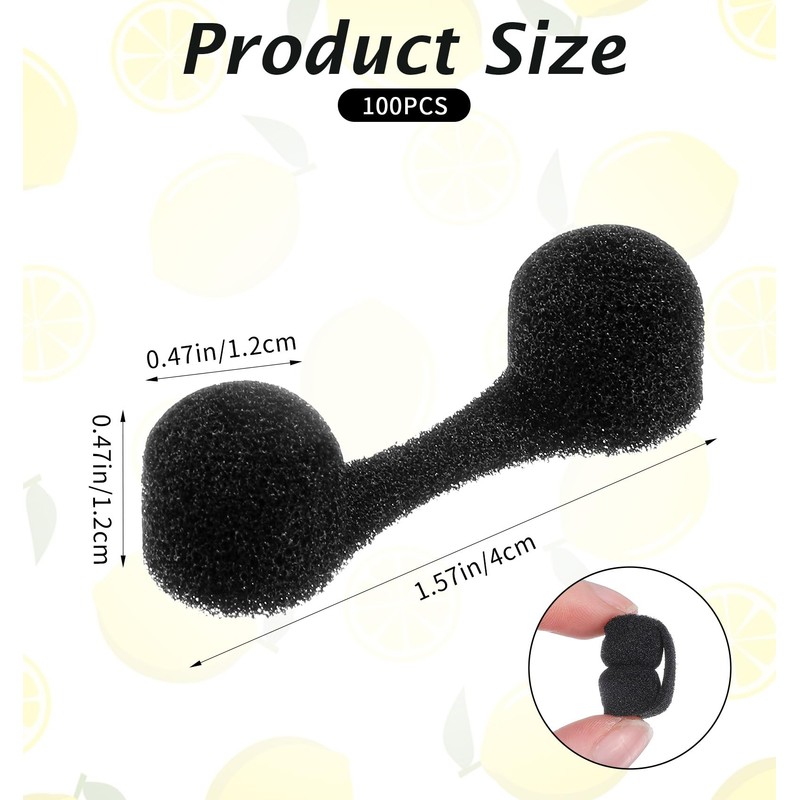 100Pcs Nose Filter for Dust, Nose Filters Disposable Soft Sponge