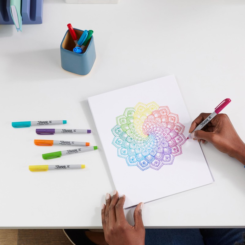 Sharpie Permanent Markers | Ultra-Fine Point | Assorted Classic Colours