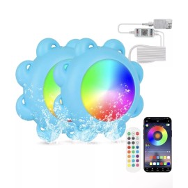 BSGlobal Store Smart LED Pool Lights for Above Ground Pool with 33ft Cord, 20W APP Controlled