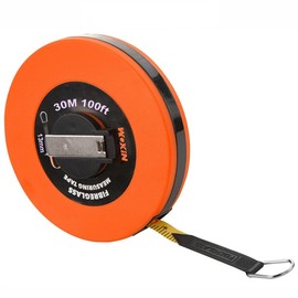 ebuyerfix wokin 30m*13mm Long Fibreglass Measuring Tape Metric and Inch Blade Measure Tape Gauge Measure Ruler Tools for DIY or Building Requirements Surveyors and Engineers Site use Measurements