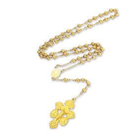 SANDOO Pardon Crucifix Necklace with Stainless Steel Rosary Beads - Cruz Del Perdon Catolica with St Benedict Medal,Crucifijo Del Perdon,Regalo Religioso Católico De Para Hombres Y Mujeres, Metal, No