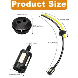 Universal Grass Trimmer Fuel Line, 1PCS Strimmer Fuel Pipe, Lawnmower Fuel Line, Petrol Strimmer Fuel Pipe for Mower Brush Cutter, Trimmer
