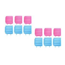 Baluue 12 Sets Hair Shaping Clips Women's Hairdressing Curlers Resin Abs Material Hair Rollers Smooth Round Edges Diy Styling Salon Random Color