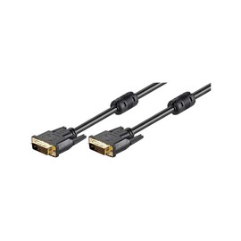 Goobay 93110 DVI-D Full HD Cable Dual Link, Gold-Plated, 2m Length