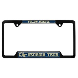 Georgia Tech Metal License Plate Frame (Black Frame - Mascot)