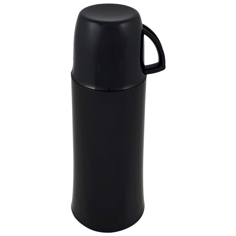 Helios Elegance Isolierflasche, Kunststoff, schwarz, 0,5 Liter