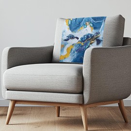 Xsehusvy Marble Turtle Recliner Headrest Cover for Sofa Fabric Recliner Headrest Protector Washable Couch Slipcover Washable Chair Covers for Home Office Sofa Chair Decoration