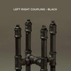 SUPPLY GIANT CNMS0100 1" Black Malleable Iron Straight Left/Right Coupling,