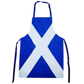 Scotland Saltire Flag Chefs & Cooks Apron for Kitchens or BBQ's (100% Cotton)