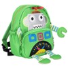 Cartoon Robot Pattern Kids Anti lost Backpack Schoolbag with Safety