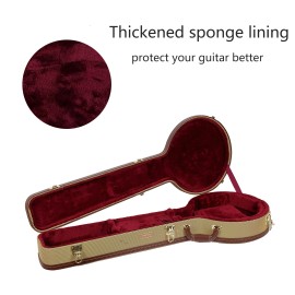 Crossrock Wood Case for 12.5'' Openback Banjos - Tweed