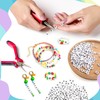 TOAOB 500pcs 4x7mm Vowels Letter Beads Round White Letter Beads
