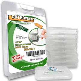 Orthowax - Cera de ortodoncia para usuarios de aparatos ortopédicos, se adhiere mejor que los competidores