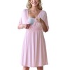 Ekouaer 3 in 1 Labor/Delivery/Hospital Gown Maternity Dress Nursing Nightgown