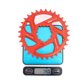 CYSKY Direct Mount Chainring 32T 34T 36T 38T 40T 3mm Offset Narrow Wide Teeth Chainring CNC 7075 Bike Chainwheel for SRAM GXP Interface Crankset (Red, 32T)