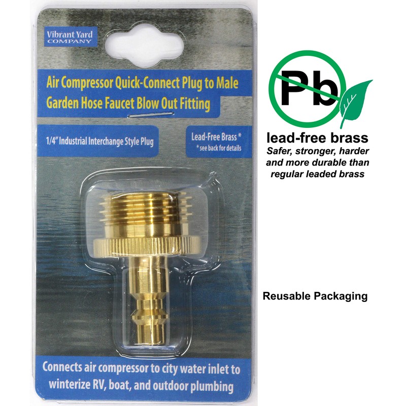 Winterize Blow Out Adapter for RV, Boat, Motorhome, Camper, and