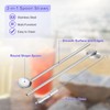 QUARKZMAN 4 x Stainless Steel Straws Spoons 7.7 Inch Reusable