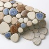 Parrotile Yosemite Matte Pebble Stone Tiles for Shower Floor Bathroom