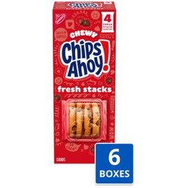 CHIPS AHOY! Fresh Stacks Chewy Chocolate Chip Cookies, 6-8.66 oz (24 Stacks)