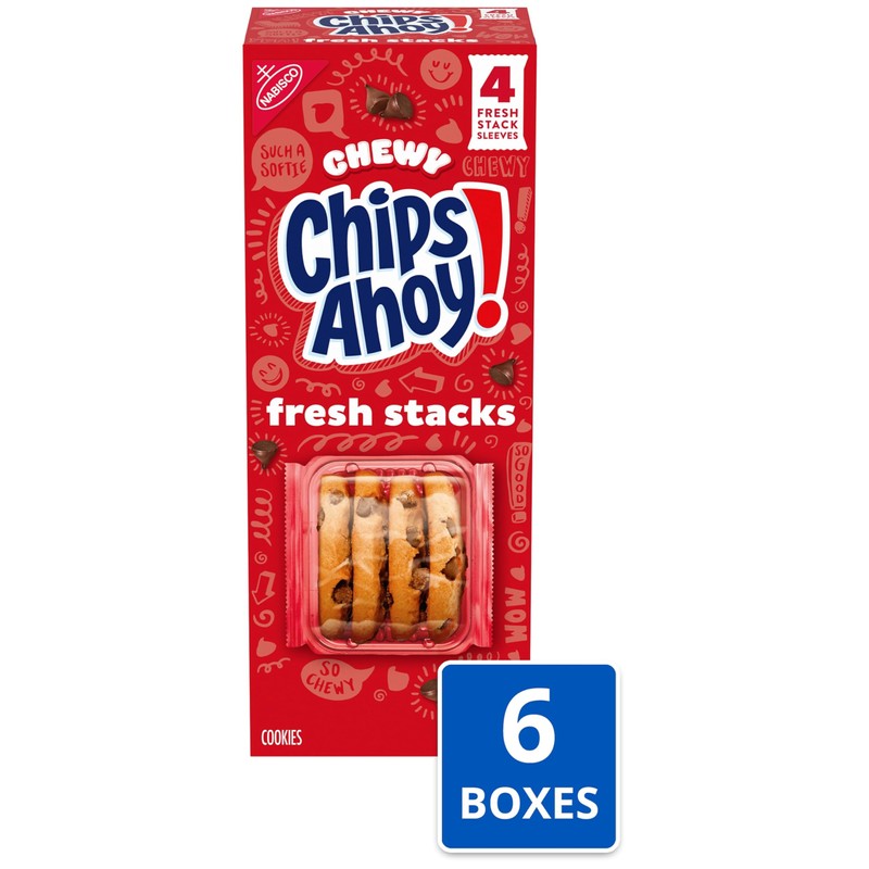 CHIPS AHOY! Fresh Stacks Chewy Chocolate Chip Cookies, 6-8.66 oz