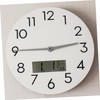 Operitacx Elegant Digital Wall Clock Calendar and Temperature Large Lcd