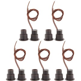 Magnetic Reed Switch RC-36 NC Recessed Wired Door Window Alarm, Magneti Door Switch, Contact Sensor, for Home Security and Burglar Alarm Magnetic Reed Switch,Sets of 5