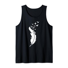 Flying Birds Bird Feather Gift for Men Women Kids Boys Girls Tank Top