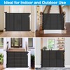 Reinforced 42 Inch Extra Tall Retractable Dog Gate with Reinforced